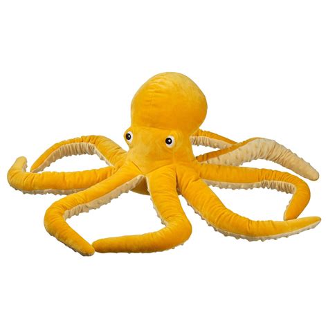 BLÅVINGAD soft toy, octopus/yellow, 50 cm (20") - IKEA