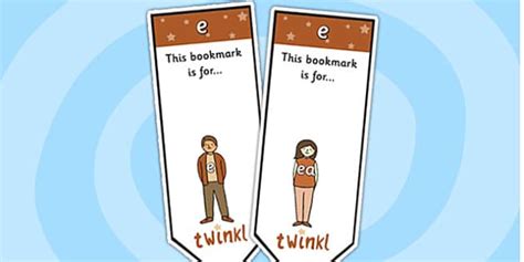 e Sound Family Editable Bookmarks (teacher made) - Twinkl