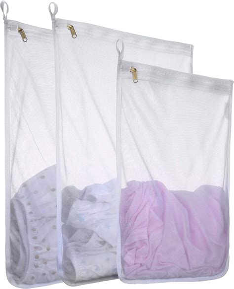 Amazon.com: Reusable Mesh Laundry Bags, Delicates Garment Washing Bags ...
