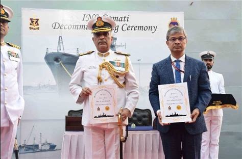 INS Gomati decommissioned at Naval Dockyard in Mumbai