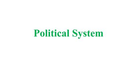 Image result for Political System Explained