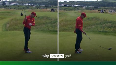 Garcia SNAPS driver after pulling his tee shot on the 2nd hole at ...