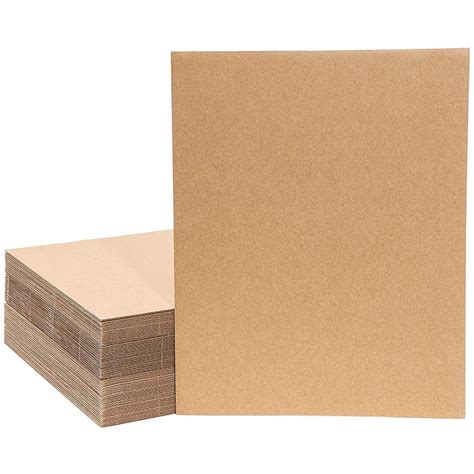 11x14 Corrugated Cardboard for Crafts, 50 Sheets Bulk Flat Inserts for ...