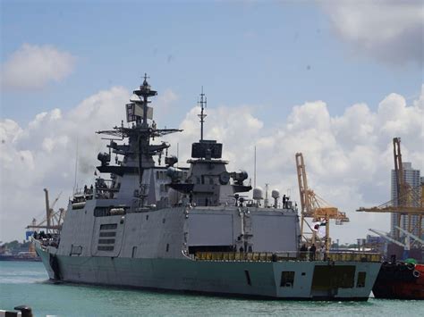 Indian Navy's INS Satpura arrives in Colombo