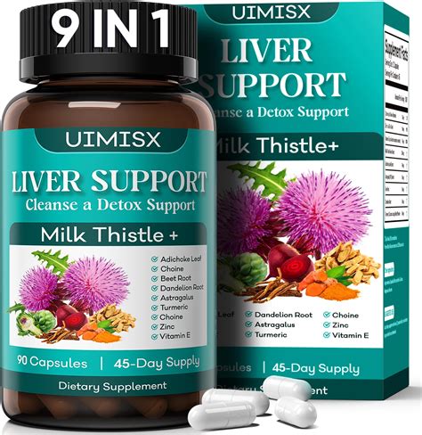 Amazon.com: Milk Thistle Supplement - Liver Detox Cleanse Formula ...