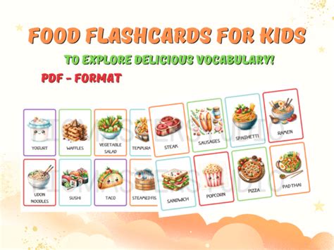 Food FlashCards 的图像结果