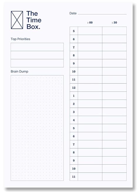 The Time Box Daily Time Boxing Planner Notepad : Amazon.in: Office Products