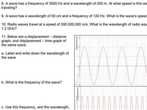 Image result for Wave Equation Worksheet