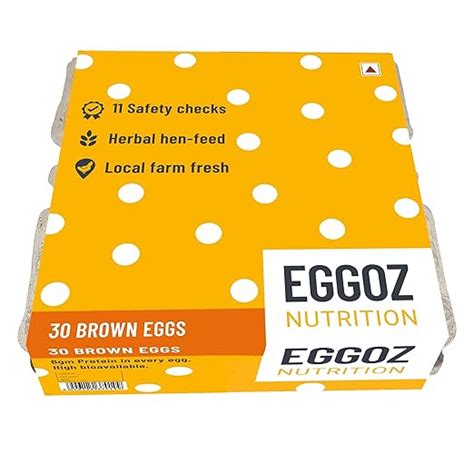 Eggoz Amino Acid Enriched Brown Eggs 30 pcs : Amazon.in: Grocery ...