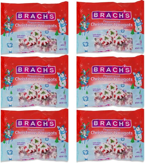 Amazon.com: Brach's Christmas Nougats Mix - 10-oz. Bag Peppermint ...