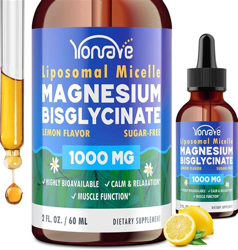Amazon.com: Cortisol Supplement Liquid Magnesium Glycinate w/Vitamin D3&B6-High Absorption ...