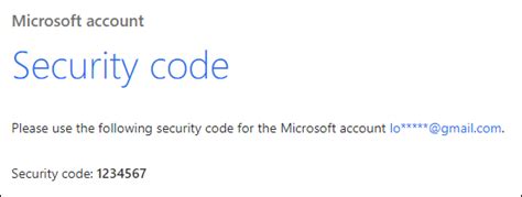 Image result for Microsoft Account Security Code