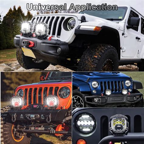 LIU HJG 95W 7-Inch Off-Road LED Spot/Fog Light | Universal Fit for Tru