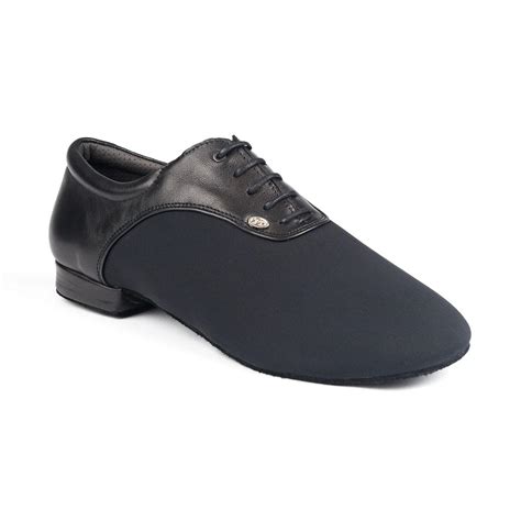PortDance Mens Dance Shoes PD030 - Neopren/Leather Black - 2cm