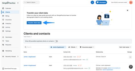 Transferring client data to SimplePractice – SimplePractice Support