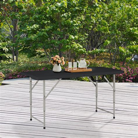 Rectangle Folding Height Adjustable Table, Folding Cocktail Table ...