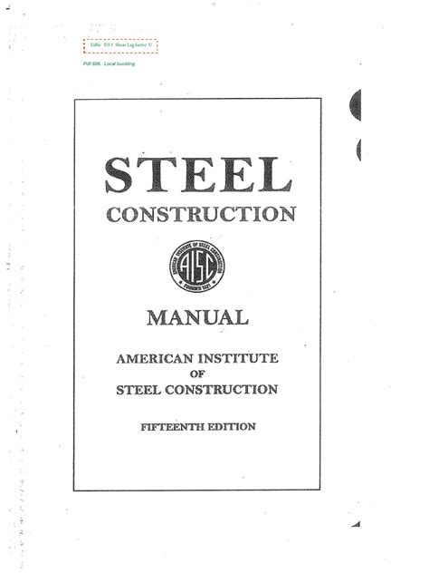 Image result for AISC Steel Manual 16th Edition