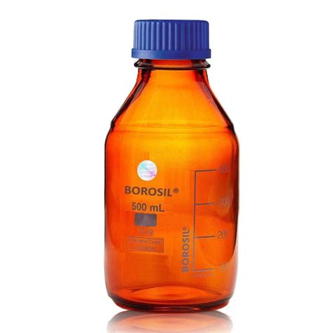 Reagent Bottle Amber Glass With Screw Cap Borosil – aseschem