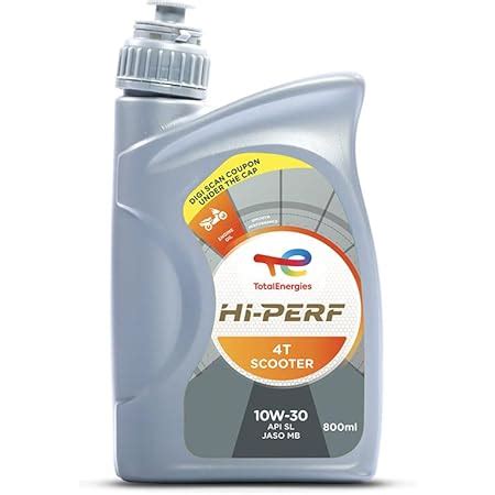 TotalEnergies- Hi-Perf 4T Scooter 10W-30 - API SL, JASO MB | Engine oil ...