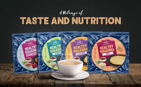 Vedic Garden Multigrain Khakhra Healthy Snacks Namkeen Combo | 4 in 1 ...