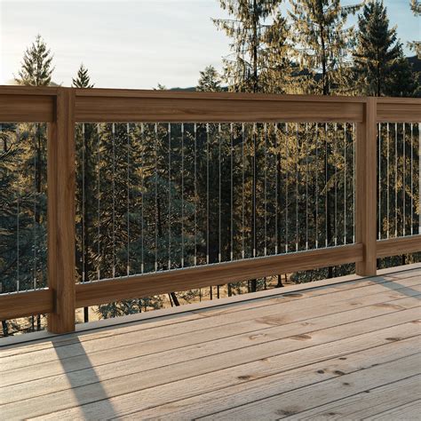 Vertical Cable Railings Log Home Cottage Deck Cable Railing System,