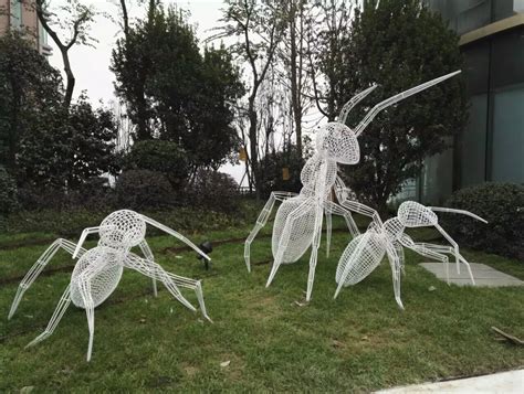 不锈钢镂空蚂蚁雕塑 大型蚂蚁广场雕塑 金属蚂蚁雕塑组合-阿里巴巴