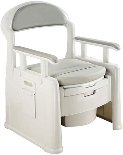 Buy Heavy Duty Shower Chair with Back and Arms, Toilet Handle Raised ...