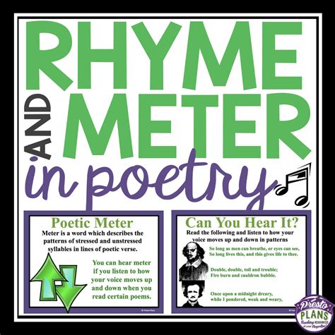 METER AND RHYME IN POETRY - prestoplanners.com