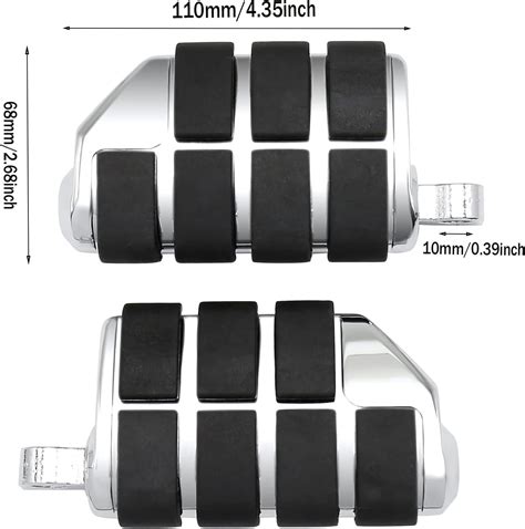 Buy Motorcycle Footpegs Foot Rest Compatible with Harley Touring Street ...