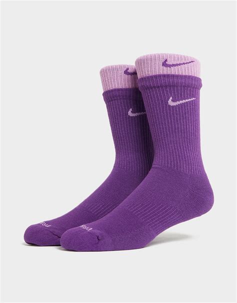 Nike Elite Socks Purple And Grey