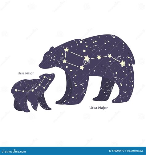Ursa Major Ursa Minor Stock Illustrations – 148 Ursa Major Ursa Minor ...
