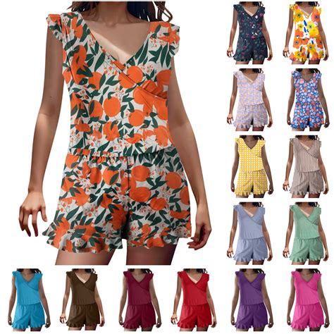 lcziwo Prime Sales Clearance Women's 2025 Swim Romper Built in Bra Full ...