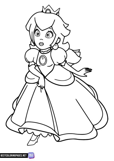 Peach Coloring Page