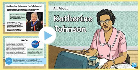 All About Katherine Johnson PowerPoint (teacher made)