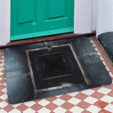 3D Illusion Entrance Doormat, Non-Slip Household Floor Mat for Bathroom ...