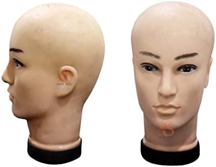SOHAM SHREE ® : MALE Head Mannequin - Display Stand Hair Wig - Men Head ...