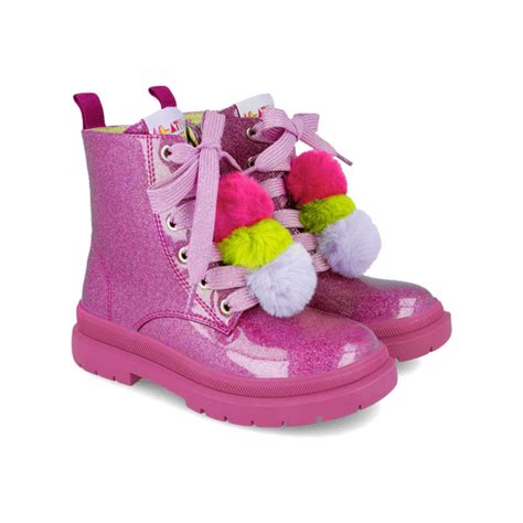 Agatha Girls Pink Boots. Melanie Louise Childrens Designer Wear
