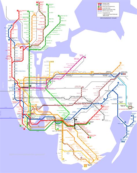 New York Metro Map Printable