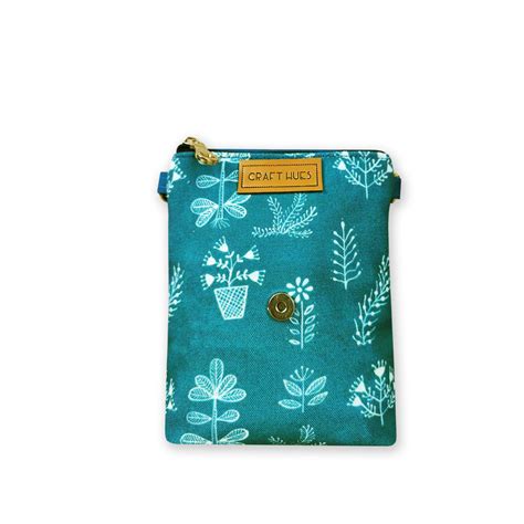 Warli Mobile Sling Bag-Teal – Crafthues