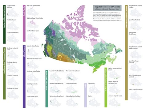 Map Of Canada's Vegetation Regions