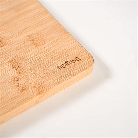 Rectangular Bamboo Wood Cutting Board Online - Premium Platter | Nestasia