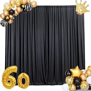 Windrop Solutions® 4x10 Ft. 2 Black Screen Decoration Backdrop ...
