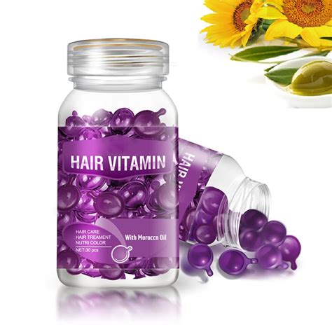 Buy Hair Vitamin Serum Capsule, Hair Conditioner, Complex Oil Smooth ...