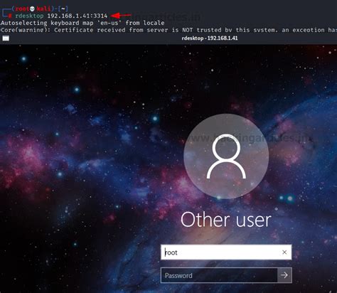 Remote Desktop Penetration Testing (Port 3389)