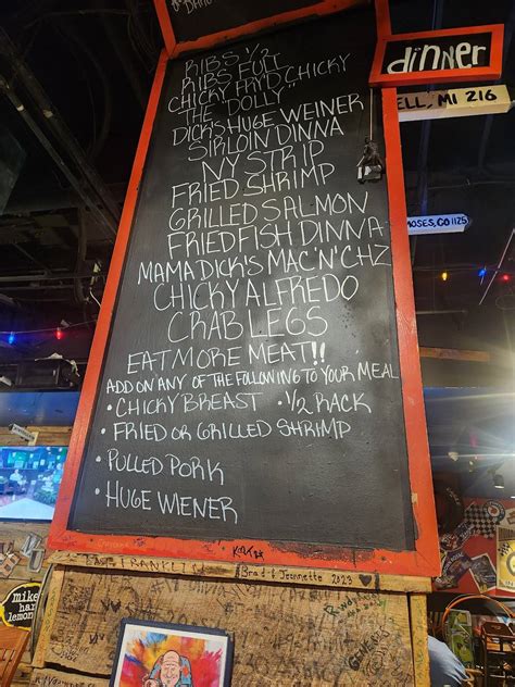 Menu at Dick's Last Resort - Indianapolis pub & bar, Indianapolis