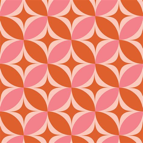 Mid Century Modern Atomic Starbursts Wallpaper Mural - Magicdecor®