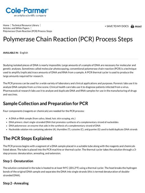 Image result for PCR Process Steps