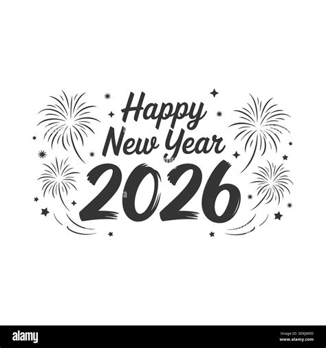 Happy new year 2026 banner vector vectors Cut Out Stock Images ...
