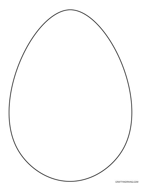Easter Egg Template Printable Pattern