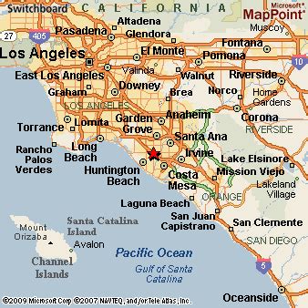 Where is Fountain Valley, California? see regional map & more